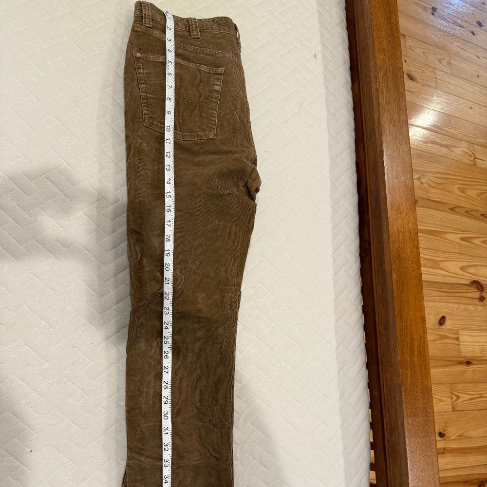 L.L.Bean Signature Corduroy Five-Pocket Pants — Men’s 34×32, Tan